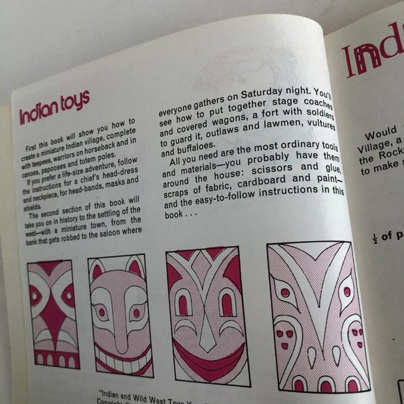 Indian and Wild West Toys You Can Make Paperback - 1980 by Maurice Gogniat - Picture 7 of 16